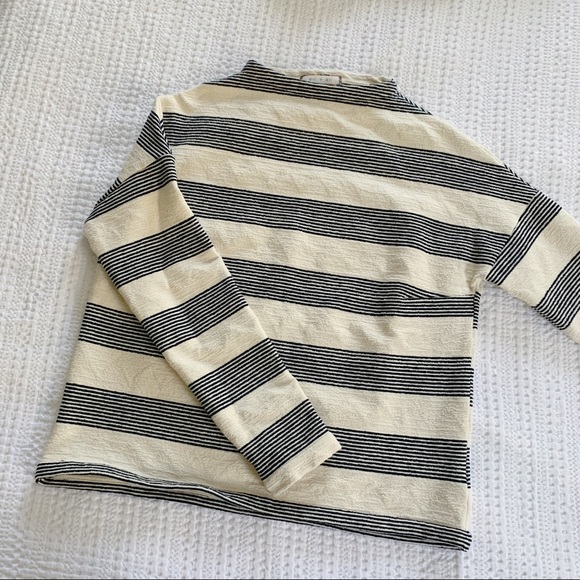 Anthropologie Eri + Ali Striped Mockneck Sweater - Picture 4 of 6
